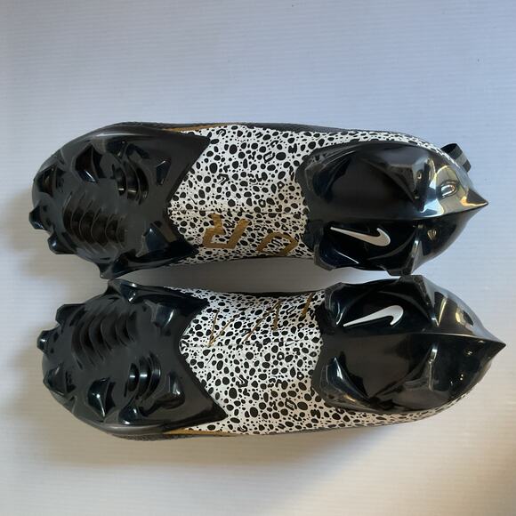 Nike Vapor Edge Pro 360 2 Football Cleats Black Gold White Men’s Size 10 - Picture 9 of 11